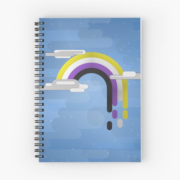 Item preview, Non-Binary Pride Flag Minimalist Drip Rainbow Design designed and sold by LiveLoudGraphic.