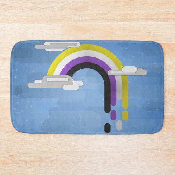 Item preview, Non-Binary Pride Flag Minimalist Drip Rainbow Design designed and sold by LiveLoudGraphic.