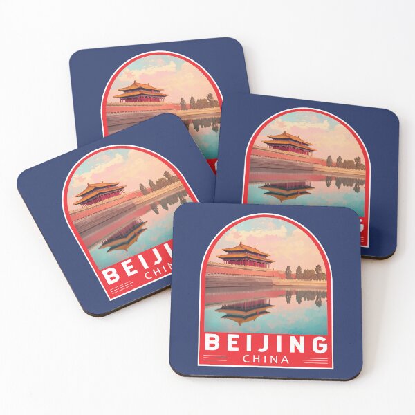 Item preview, Beijing China Travel Art Emblem designed and sold by KrisSidDesigns.