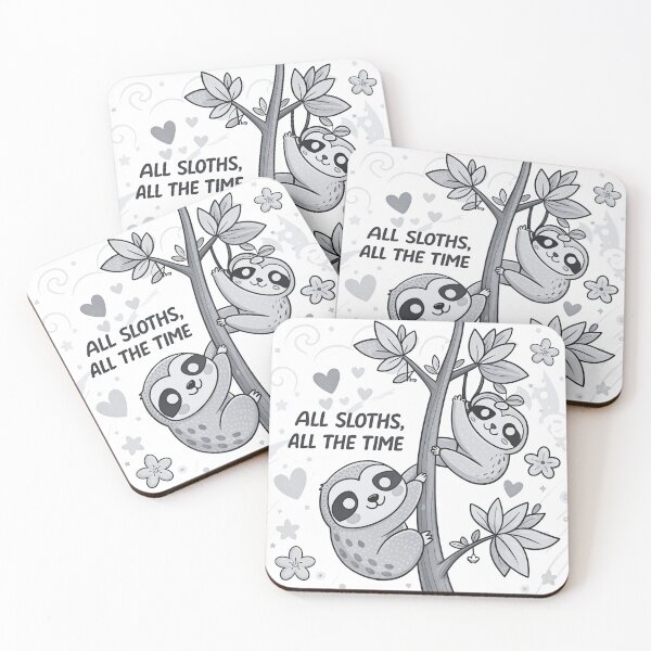 Item preview, All Sloths, all the Time designed and sold by Lettie Cronje-Steyn.