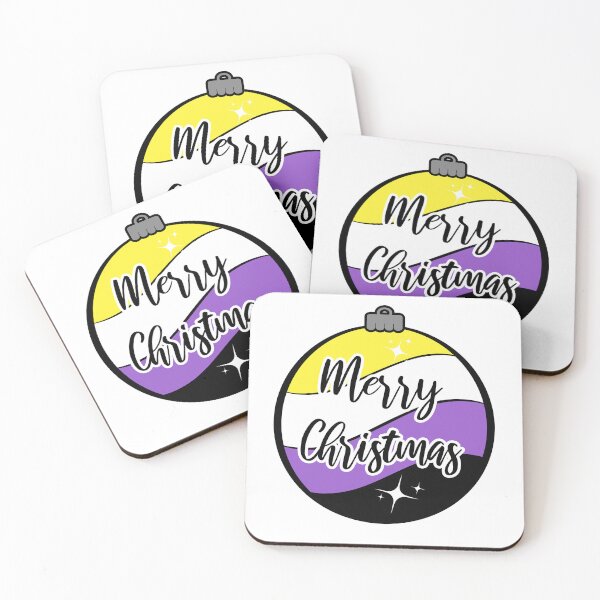 Item preview, Christmas Ornament in Non-Binary Pride Flag Colors designed and sold by LiveLoudGraphic.
