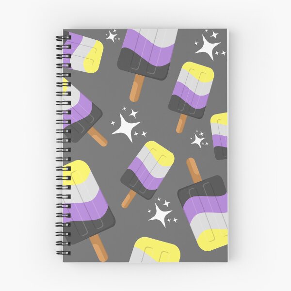 Item preview, Cute Non-Binary Ice Pops designed and sold by LiveLoudGraphic.