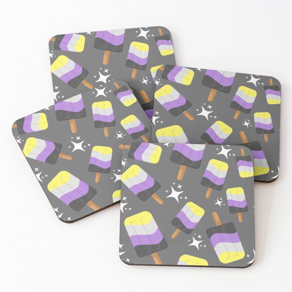 Item preview, Cute Non-Binary Ice Pops designed and sold by LiveLoudGraphic.