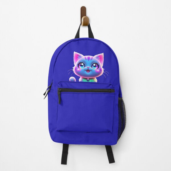 Aperçu de l'œuvre Sticker Chat cosmique kawaii fluo | Esthétique mignonne et cosmique créée et vendue par Liv Solara.