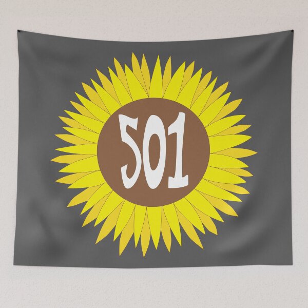Artikelvorschau, Handgezeichnete Arkansas Sonnenblumen-Vorwahl entworfen und verkauft von itsrturn.