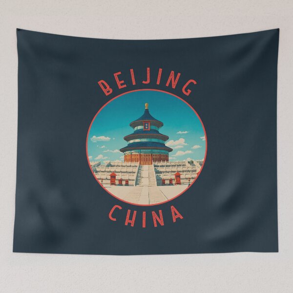Item preview, Beijing China Retro Distressed Circle designed and sold by KrisSidDesigns.