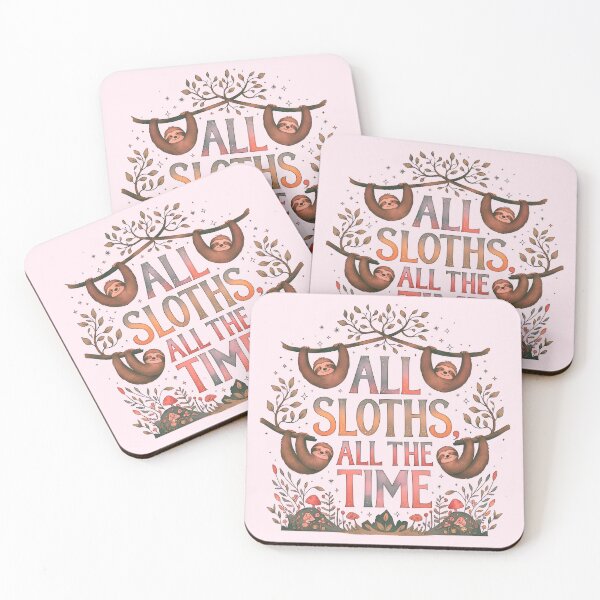 Item preview, All Sloths, all the Time designed and sold by Lettie Cronje-Steyn.