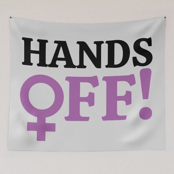 Item preview, Hands Off Protest  designed and sold by Zeemazoo.