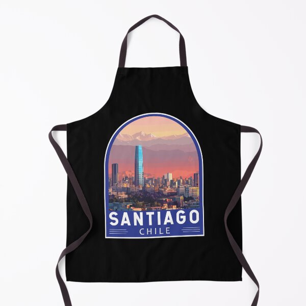 Item preview, Santiago Chile Travel Art Emblem designed and sold by KrisSidDesigns.