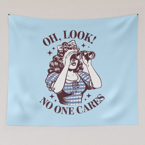 Item preview, Oh Look, No One Cares – Vintage Sarcastic Art designed and sold by Artyx_Design.