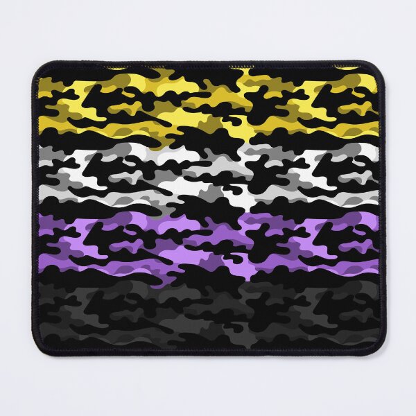 Item preview, Seamless Repeating Camouflage Textured Non-Binary Pride Flag Pattern designed and sold by LiveLoudGraphic.