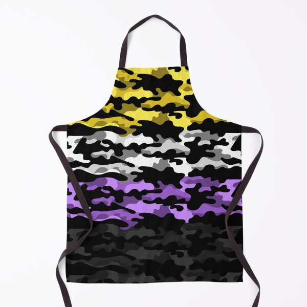 Item preview, Seamless Repeating Camouflage Textured Non-Binary Pride Flag Pattern designed and sold by LiveLoudGraphic.