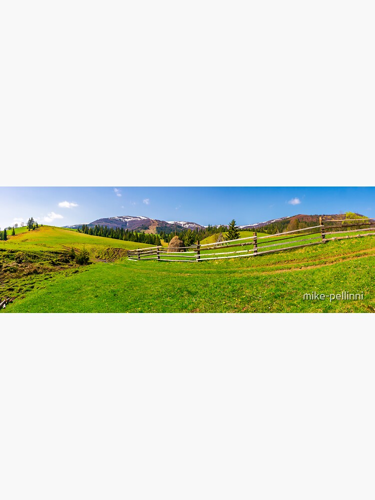 panorama of mountainous rural area by mike-pellinni