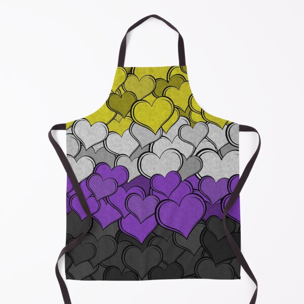 Item preview, Overlapping Hearts in Non-Binary Pride Flag Colors designed and sold by LiveLoudGraphic.