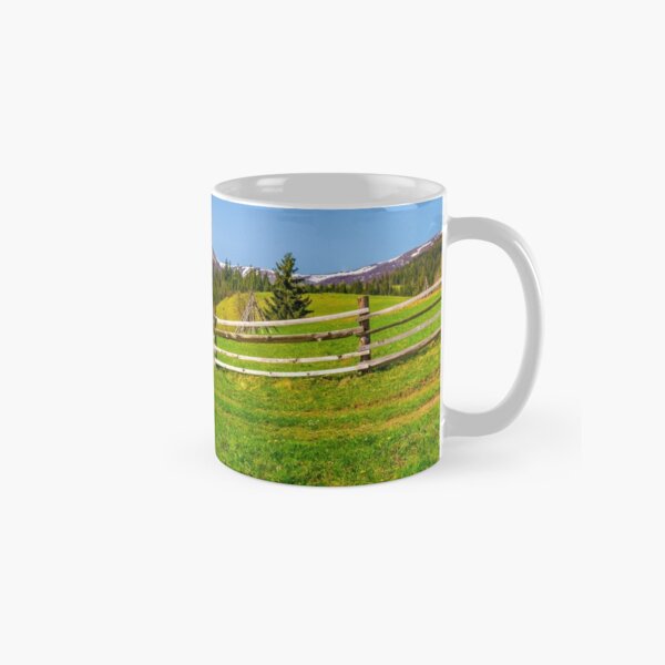 panorama of mountainous rural area Classic Mug