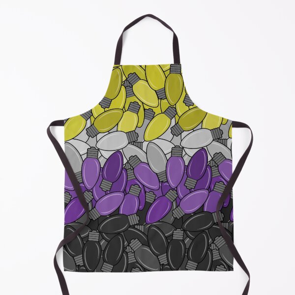 Item preview, Overlapping Christmas Lights in Non-Binary Pride Flag Colors designed and sold by LiveLoudGraphic.