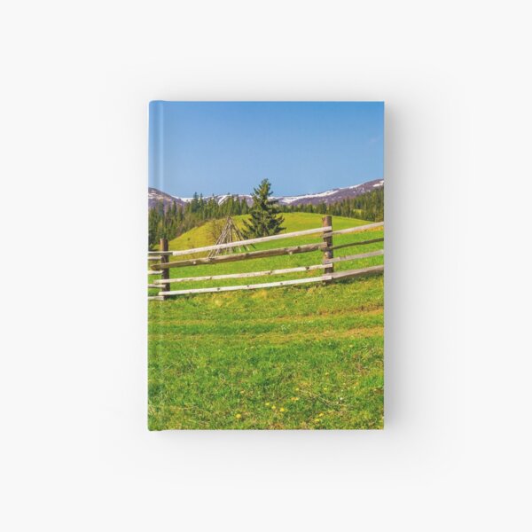 panorama of mountainous rural area Hardcover Journal