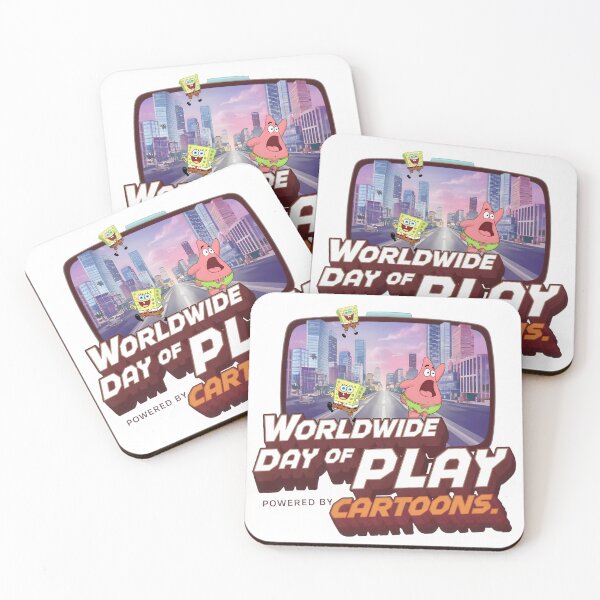 Item preview, Worldwide Day of Play – Powered by Cartoons in a Retro Cityscape designed and sold by AnnDesignStudio.