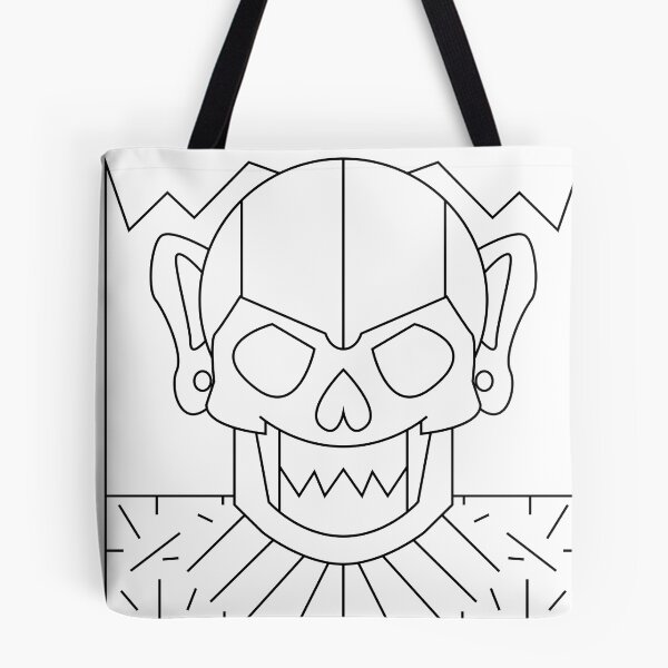 Item preview, Geometric skull mask with angular details and striking patterns designed and sold by estebansequeira.