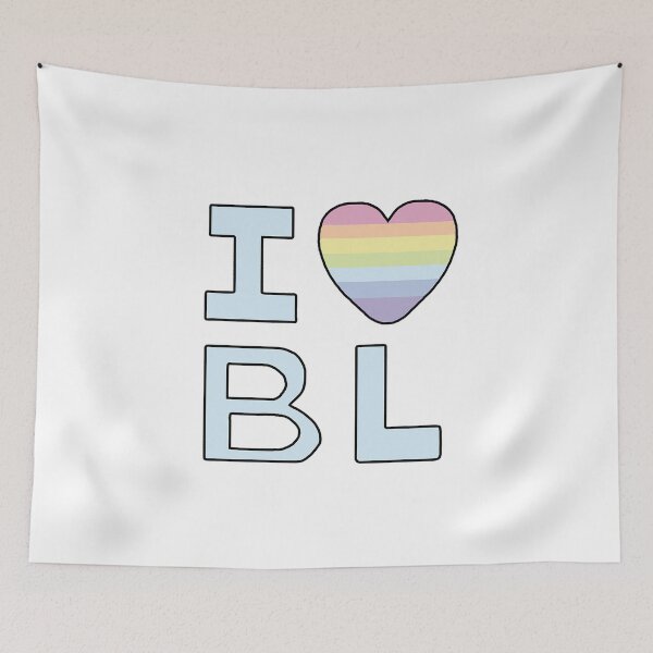 Item preview, I love BL rainbow heart designed and sold by MahouBoyStudios.