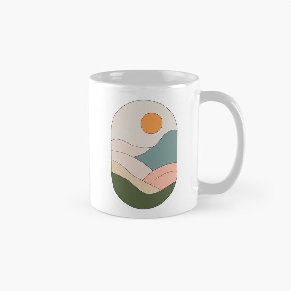 Item preview, Sunny Mountain View – Warm and Minimalist Art designed and sold by Artinel.