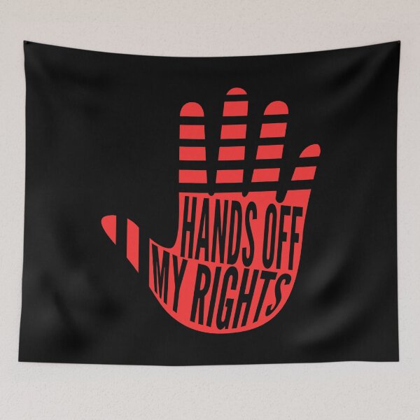 Item preview, Hands Off Protest  designed and sold by Zeemazoo.