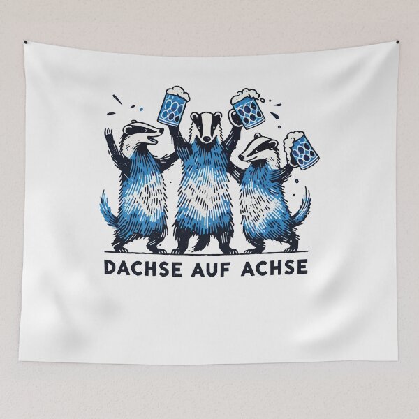 Artikelvorschau, Dachse Auf Achse Party Freunde Crew entworfen und verkauft von LuminOrb.