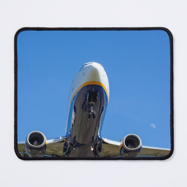 Item preview, Ryanair Boeing 737-800 close-up on approach to land with the Moon visible designed and sold by Captain747.