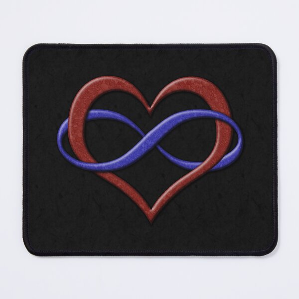 Item preview, Polyamory Infinity Heart Symbol in Pride Flag Colors designed and sold by LiveLoudGraphic.