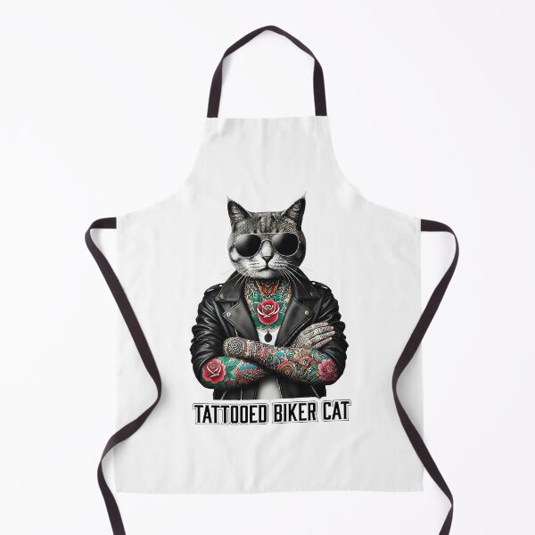 Item preview, Tattoo Biker Cat  Cool designed and sold by MiniindY Pop.