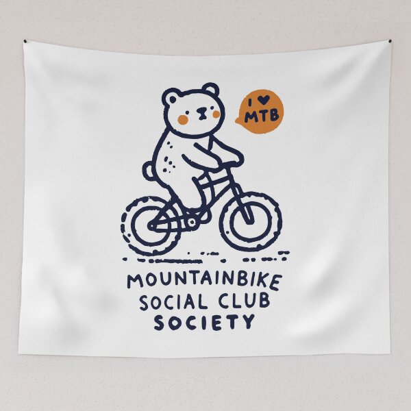 Item preview, Bicycle Bär Mountainbike Club Retro Stil designed and sold by LuminOrb.