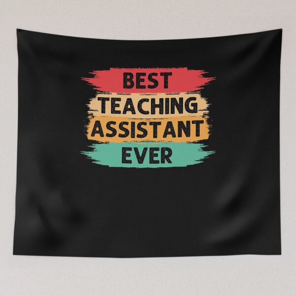 Item preview, Best teaching assistant ever retro TA cute appreciation designed and sold by snowry.