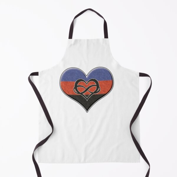 Item preview, Large Polyamory Pride Flag Colored Heart designed and sold by LiveLoudGraphic.