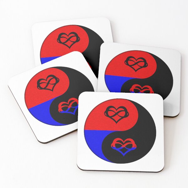 Item preview, Polyamory Pride Yin and Yang Symbol in Pride Flag Colors designed and sold by LiveLoudGraphic.