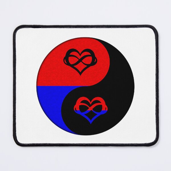 Item preview, Polyamory Pride Yin and Yang Symbol in Pride Flag Colors designed and sold by LiveLoudGraphic.