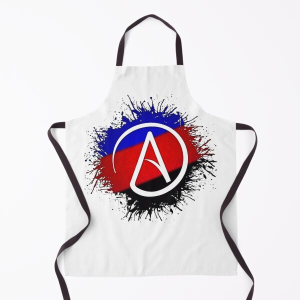 Item preview, Paint Splatter Polyamory Pride Flag Atheist Symbol designed and sold by LiveLoudGraphic.