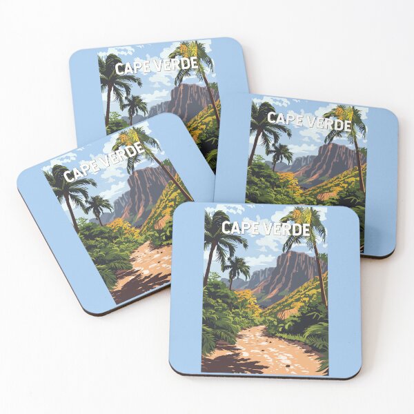 Item preview, Cape Verde Illustration Travel Art Vintage designed and sold by KrisSidDesigns.