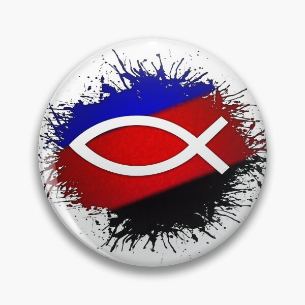Item preview, Paint Splatter Polyamory Pride Flag Fish Symbol designed and sold by LiveLoudGraphic.