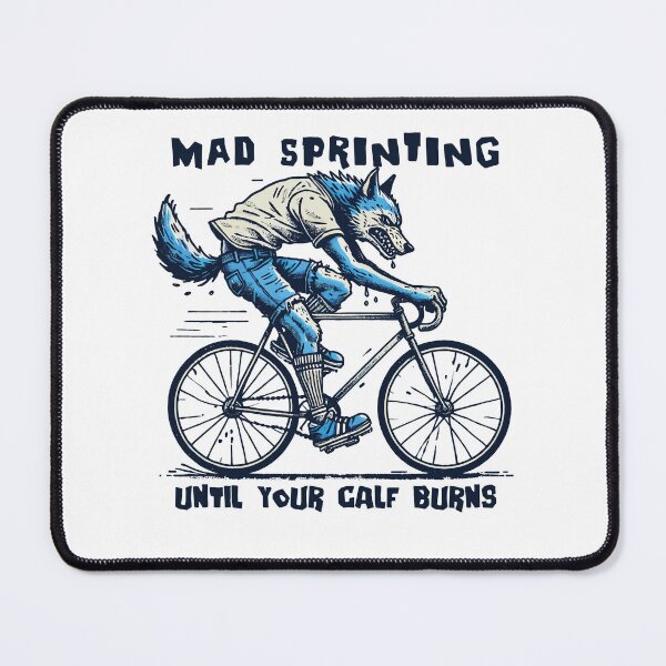 Item preview, Mad Sprinting Bike Until Your Calves Burn designed and sold by LuminOrb.