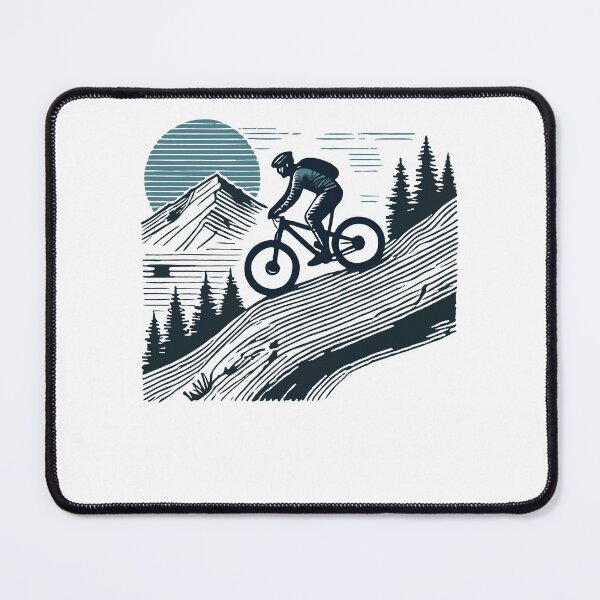 Item preview, Bike Adventure Mountain Landscape Retro designed and sold by LuminOrb.