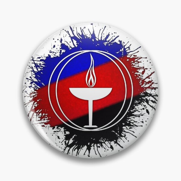 Item preview, Paint Splatter Polyamory Pride Flag Unitarian Universalism Symbol designed and sold by LiveLoudGraphic.