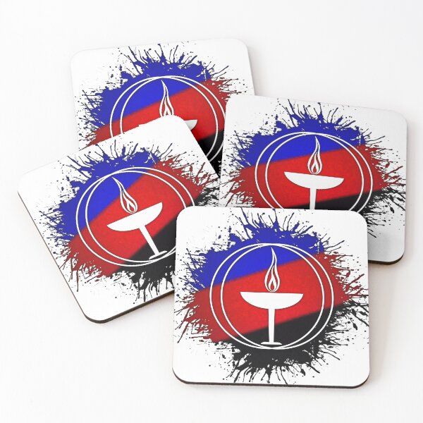 Item preview, Paint Splatter Polyamory Pride Flag Unitarian Universalism Symbol designed and sold by LiveLoudGraphic.