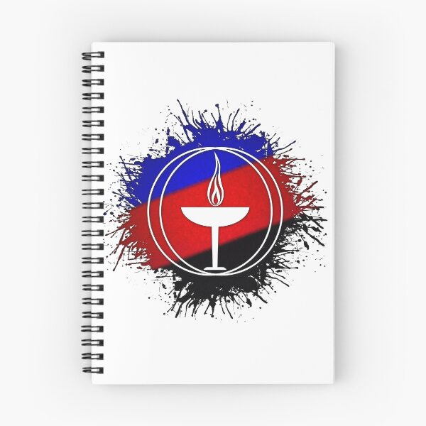 Item preview, Paint Splatter Polyamory Pride Flag Unitarian Universalism Symbol designed and sold by LiveLoudGraphic.