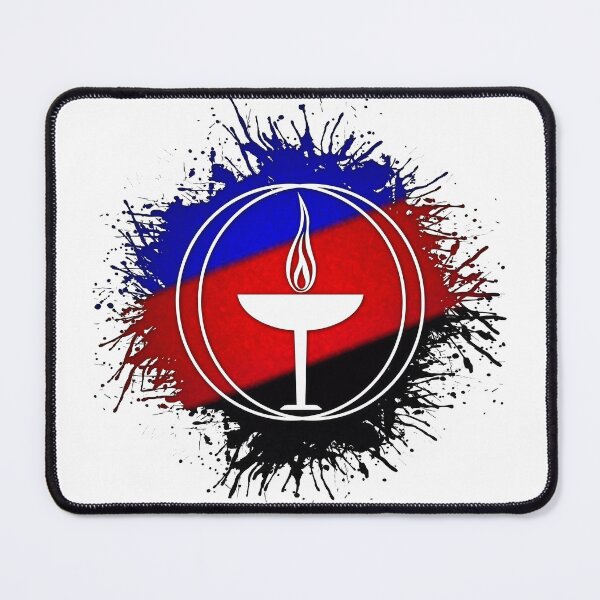 Item preview, Paint Splatter Polyamory Pride Flag Unitarian Universalism Symbol designed and sold by LiveLoudGraphic.