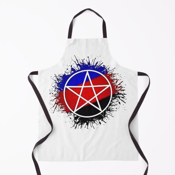 Item preview, Paint Splatter Polyamory Pride Flag Pentacle Symbol designed and sold by LiveLoudGraphic.