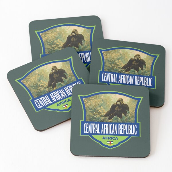 Item preview, Central African Republic Illustration Retro Badge designed and sold by KrisSidDesigns.