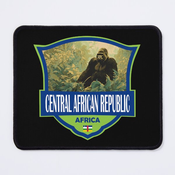 Item preview, Central African Republic Illustration Retro Badge designed and sold by KrisSidDesigns.