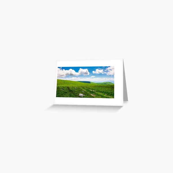 beautiful panoramic mountainous landscape Greeting Card