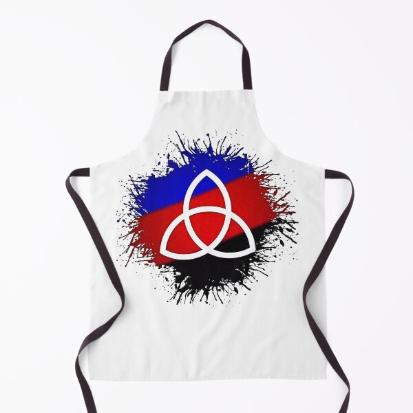 Item preview, Paint Splatter Polyamory Pride Flag Triquetra Symbol designed and sold by LiveLoudGraphic.
