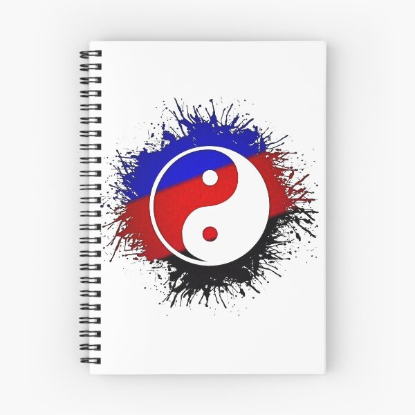 Item preview, Paint Splatter Polyamory Pride Flag Yin and Yang Symbol designed and sold by LiveLoudGraphic.